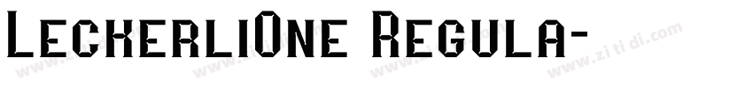 LeckerliOne Regula字体转换